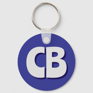 Professionell Modern Monogram Minimalist Initialer Nyckelring