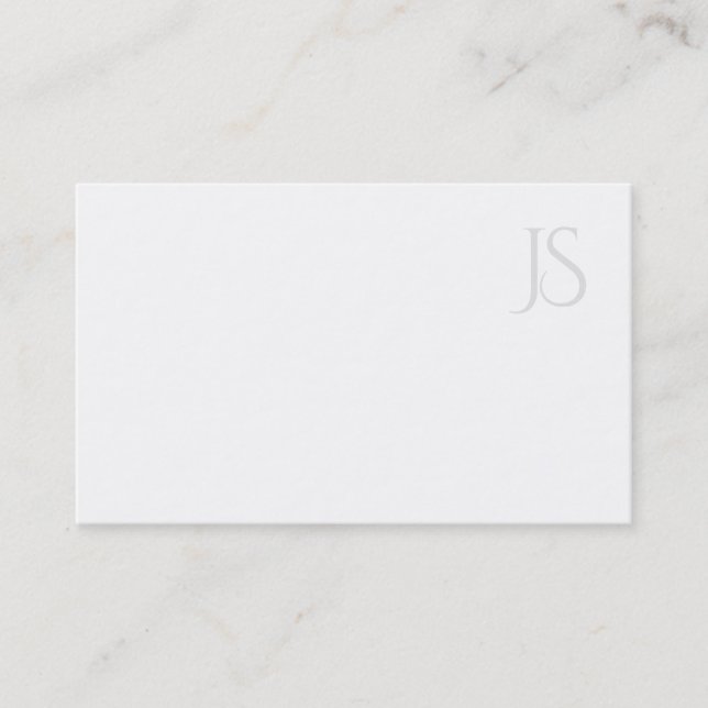 Professionell Modern monogram - minimalistisk mall Visitkort (Framsida)