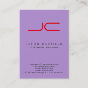 Professionell Modern Monogram minimalistisk slapp Visitkort