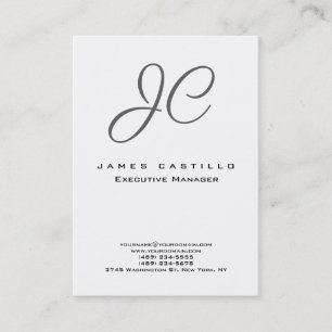 Professionell Modern Monogram minimalistisk slapp Visitkort