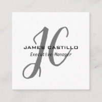 Professionell Modern Monogram Minimalistisk