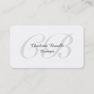 Professionell Modern Monogram-minimalistiskt Kreat Visitkort