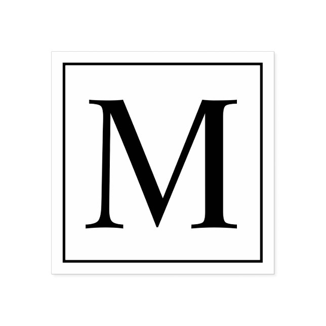 Professionell Modern Monogram Stämpel (Tryck)