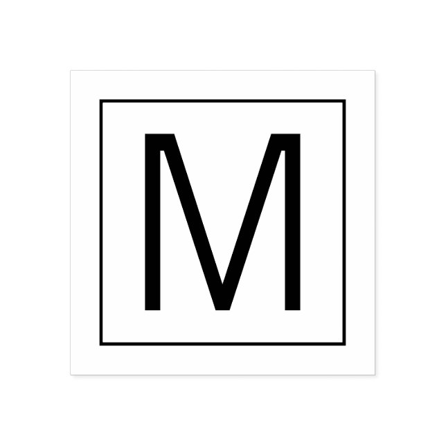 Professionell Modern Monogram Stämpel (Tryck)