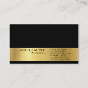 Professionell Modern Plain Elegant Guld Se lyxe Visitkort