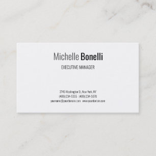 Professionell Modern Plain Minimalist-Kreativ Visitkort