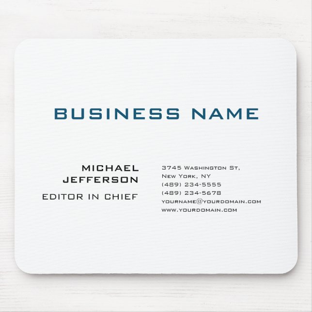 Professionell Modern Plain Simple Musmatta (Framsidan)