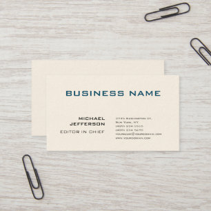 Professionell Modern Plain Simple Namnteckning Cre Visitkort