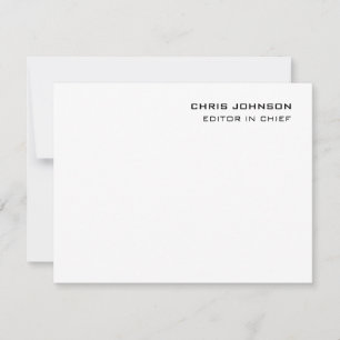 Professionell Modern Plain Simple OSA Kort