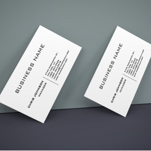 Professionell Modern Plain Simple Premium Silke Visitkort