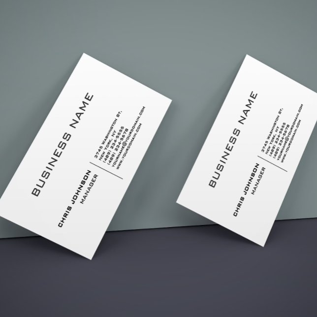 Professionell Modern Plain Simple Premium Silke Visitkort (Skapare uppladdad)