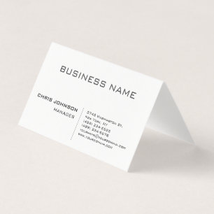 Professionell Modern Plain Simple Visitkort