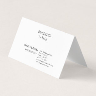 Professionell Modern Plain Simple Visitkort