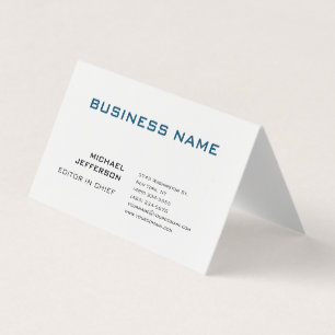 Professionell Modern Plain Simple Visitkort