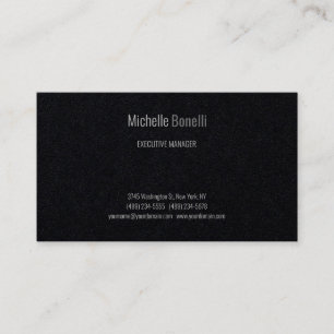 Professionell Modern Premium Black Minimalist Visitkort