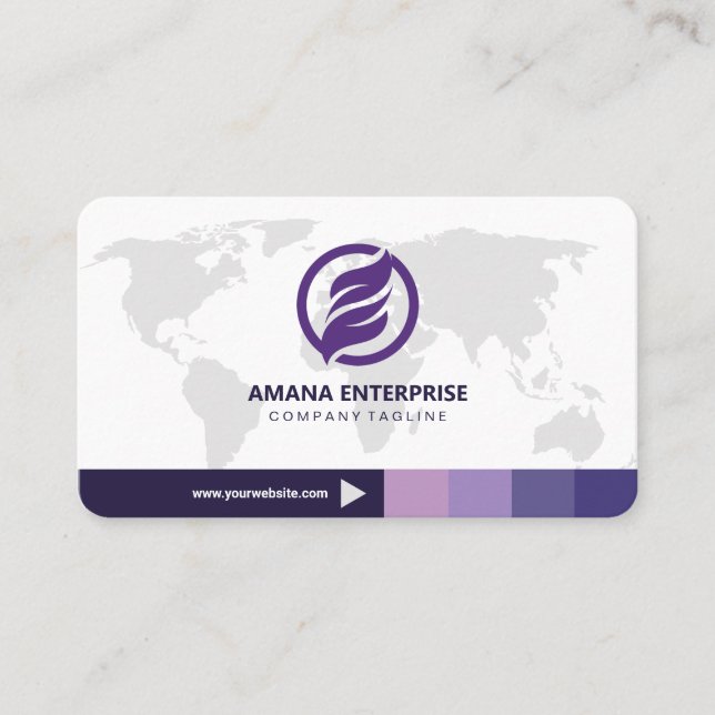 Professionell Modern QR Anpassningsbar Personlig f Visitkort (Framsida)