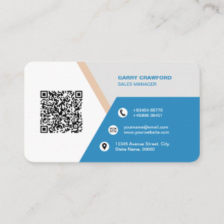 Professionell Modern QR Anpassningsbar Personlig f Visitkort
