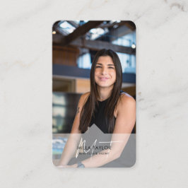 Professionell Modern Real Gods Monogram Photo Visitkort