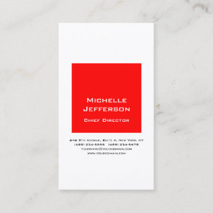 Professionell Modern Red White Visitkort