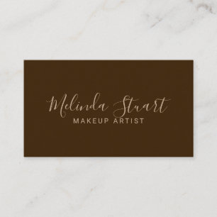 Professionell Modern Script Kraft Papper Visitkort
