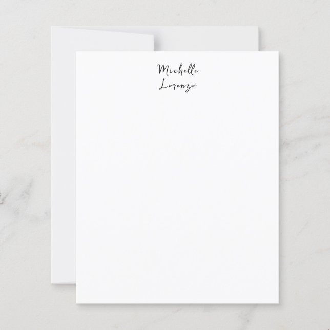 Professionell Modern Simple Black White Pappra Lak (Framsida)