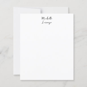 Professionell Modern Simple Black White Pappra Lak