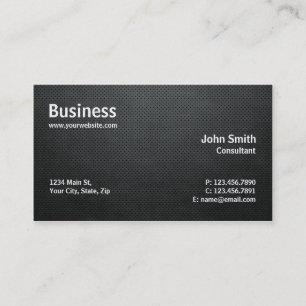 Professionell Modern Simple Computer Repair Black Visitkort