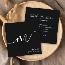 Professionell Modern Simple Script Monogram Initia