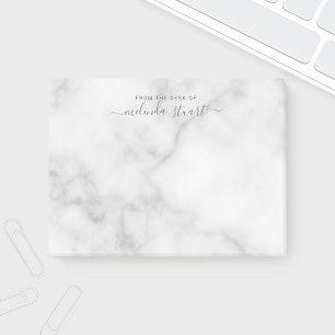Professionell Modern skript vit markering Post-it Block