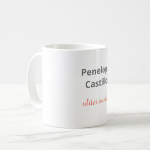 Professionell Modern Snyggt Calligraphy Kaffemugg