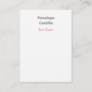 Professionell Modern Snyggt Calligraphy Linen Visitkort