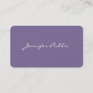 Professionell Modern Snyggt Violet Pearl Luxe Visitkort