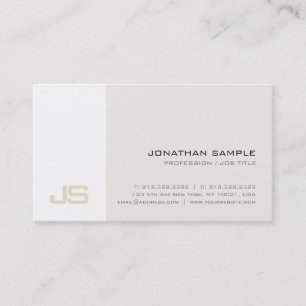 Professionell Modern Stilfull Design Monogram Visitkort