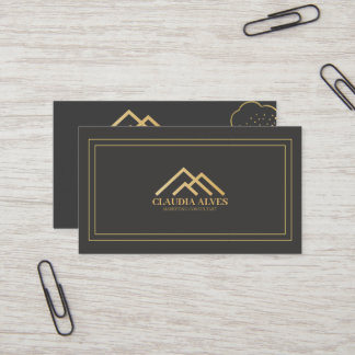 Professionell modern visitkort | GULD SVART