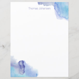 Professionell Modern Watercolor Personal Stationer