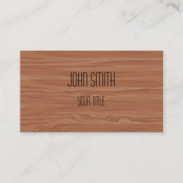 Professionell Modern Wood Grain Visitkort