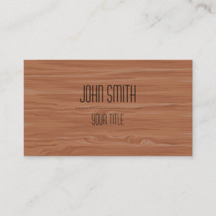 Professionell Modern Wood Grain Visitkort