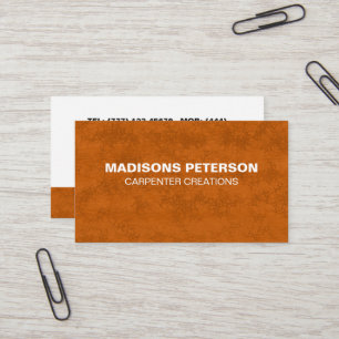 professionell Modern Wooden Carpentry Construction Visitkort