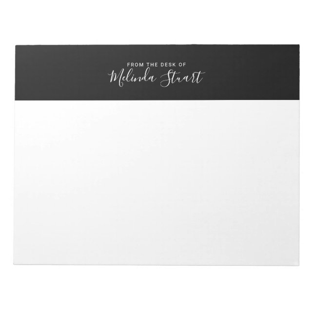 Professionell modernt skrivstil anteckningsblock (Framsida)