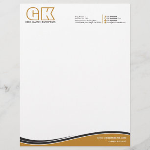 Professionell Monogram Brevhuvud