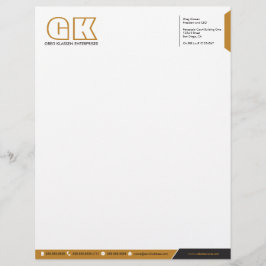 Professionell Monogram Brevhuvud