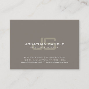 Professionell Monogram Design Kreativ Plain Luxury Visitkort