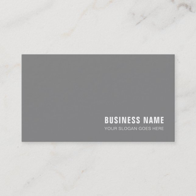 Professionell Monogram Design Modern Plain Luxury Visitkort (Framsida)