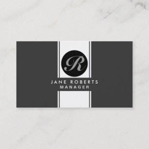 Professionell Monogram Elegant Cosmetolog Makeup Visitkort