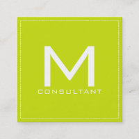 Professionell Monogram Elegant Modern Bitter Lemon