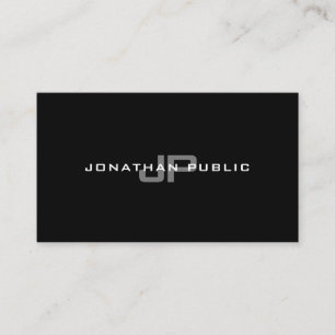 Professionell Monogram Elegant Modern enkel enkel  Visitkort