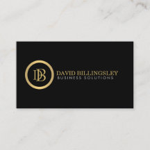 Professionell Monogram Logotyp i Faux Guld II