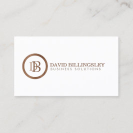 Professionell Monogram-Logotyp i trädsdesign Visitkort