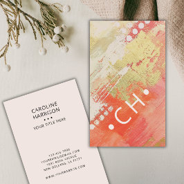 Professionell Monogram Modern Abstrakt Artistic Visitkort
