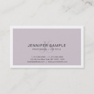 Professionell Monogram Modern Chic Graphic Visitkort